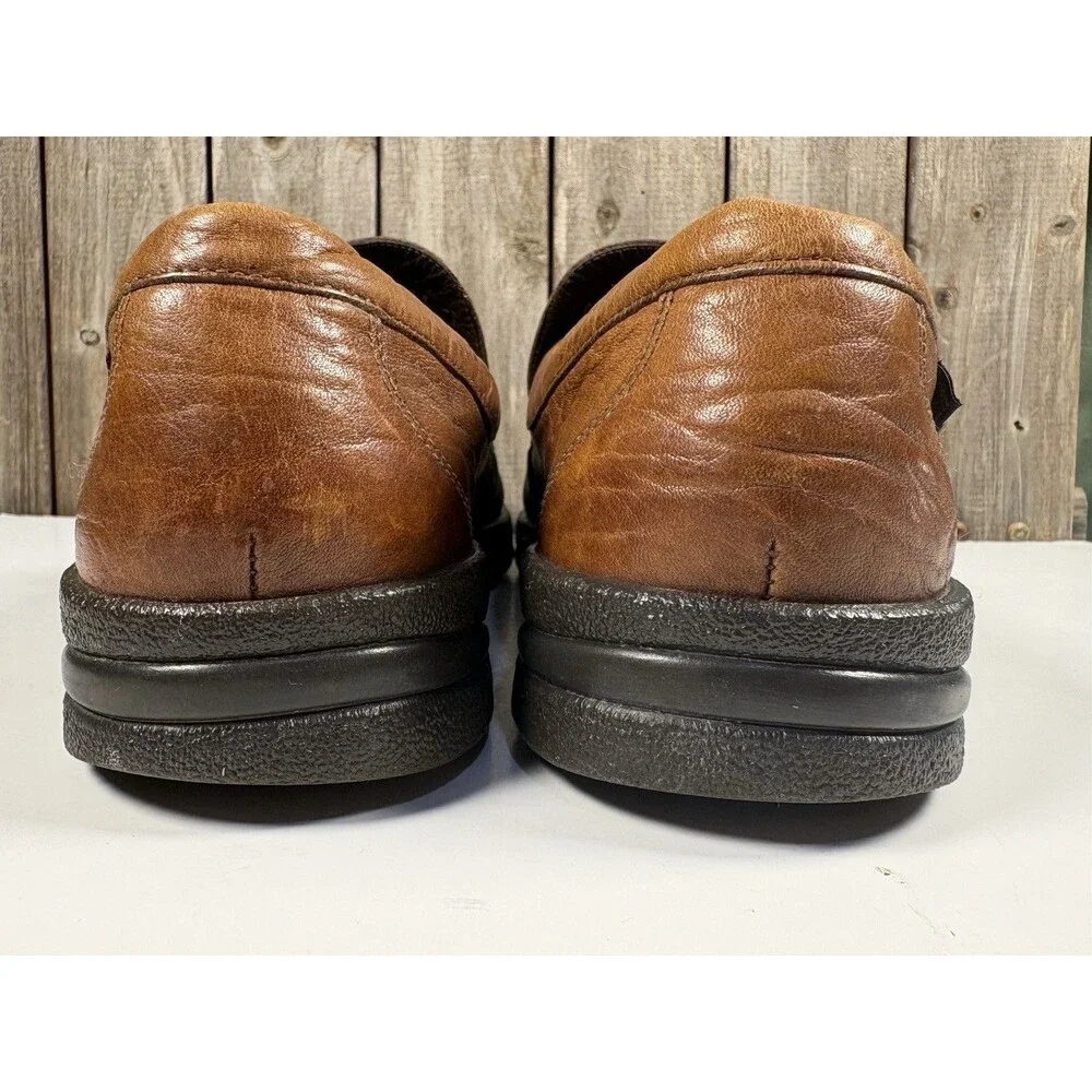 Mephisto Air-Jet Loafers Shoes Mens Size 8 UK/8.5 US Brown Grain Leather Slip On